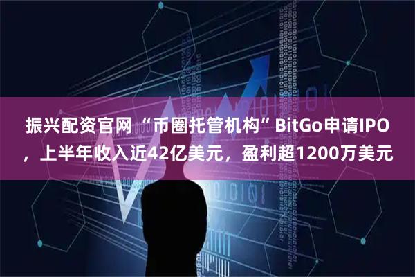 振兴配资官网 “币圈托管机构”BitGo申请IPO，上半年收入近42亿美元，盈利超1200万美元
